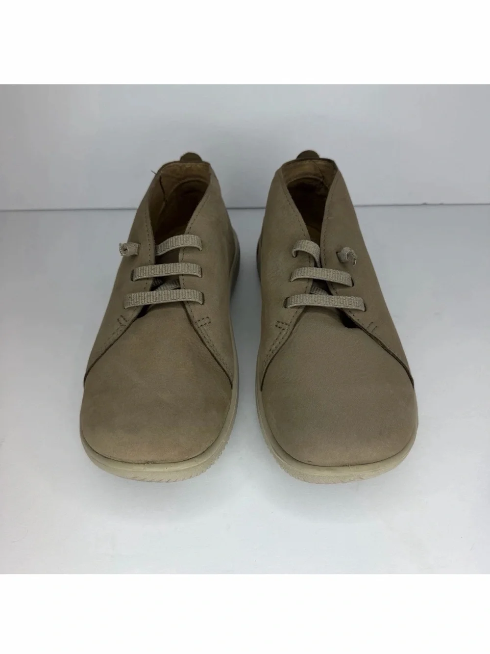 KEEN KNX Chukka Boots, Mens Sz 8.5 No-Tie Elastic Lace Shoes, Preferred Leather